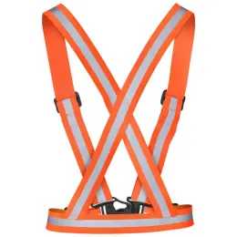 Hi-Viz Reflective Safety Belt Orange Back